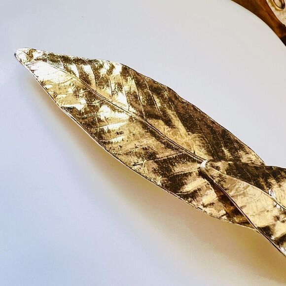 Vintage Rare Belt Buckle Mimi Di N Satin Gold Tone 1982 Laurel Laurel Leaf 1481 - Picture 3 of 10